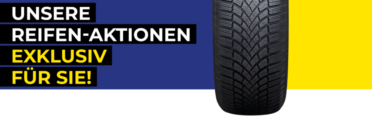 Exklusive Reifenangebote Werbebanner