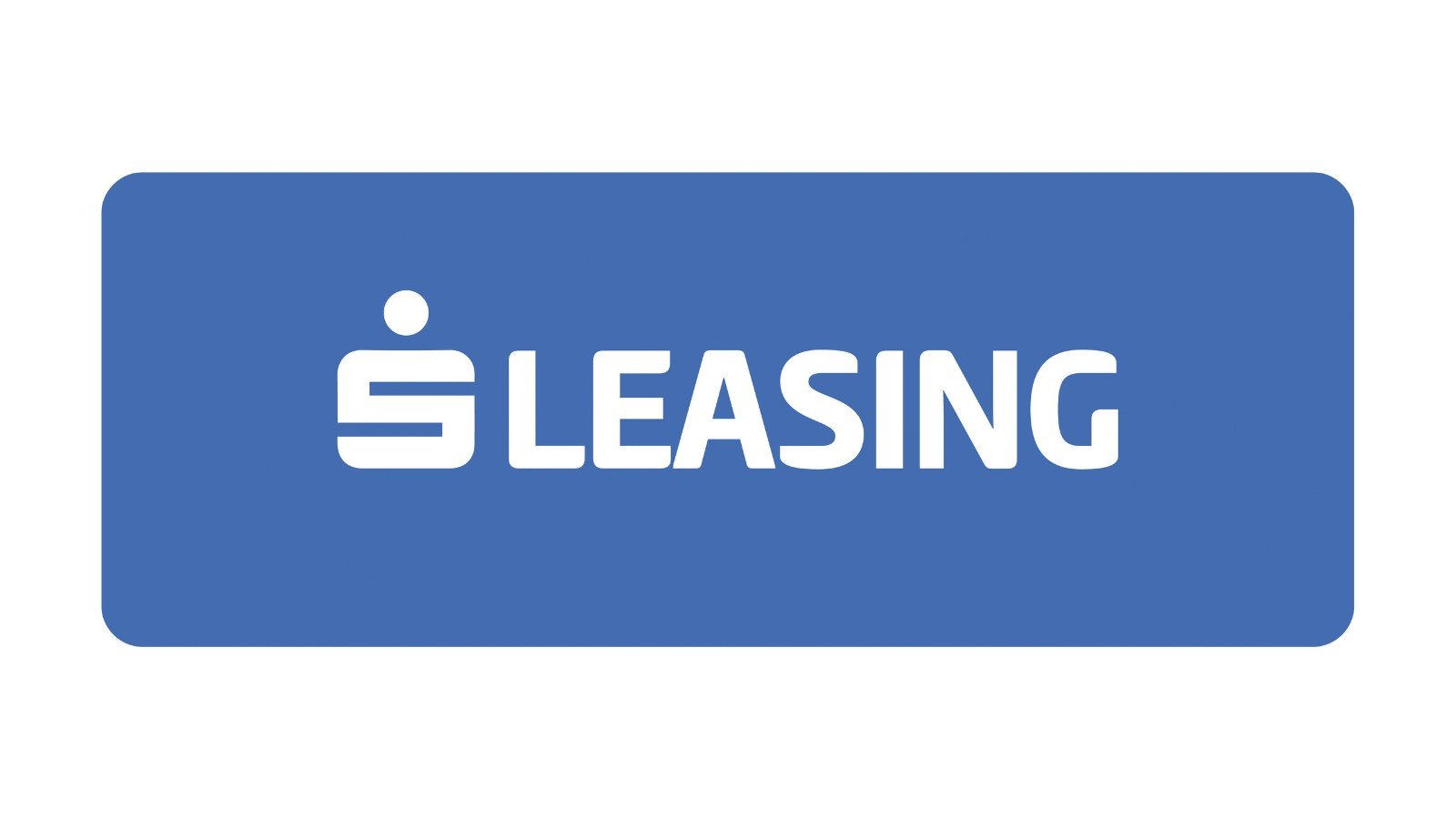 S Leasing Logo auf blauem Hintergrund