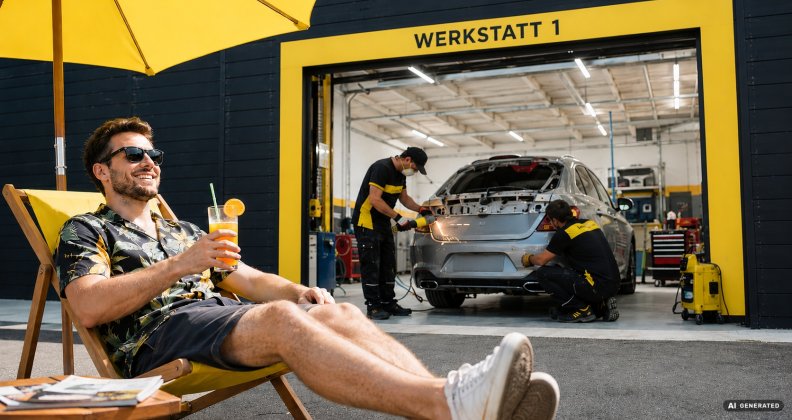 Schnellhilfe bei Urlaubsdellen: Was nach einem Parkrempler zu tun ist.