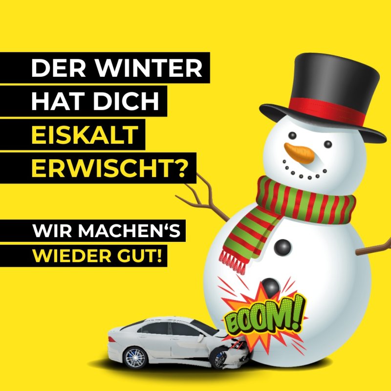 Eiskalt erwischt? Wir reparieren deinen Karosserieschaden.
