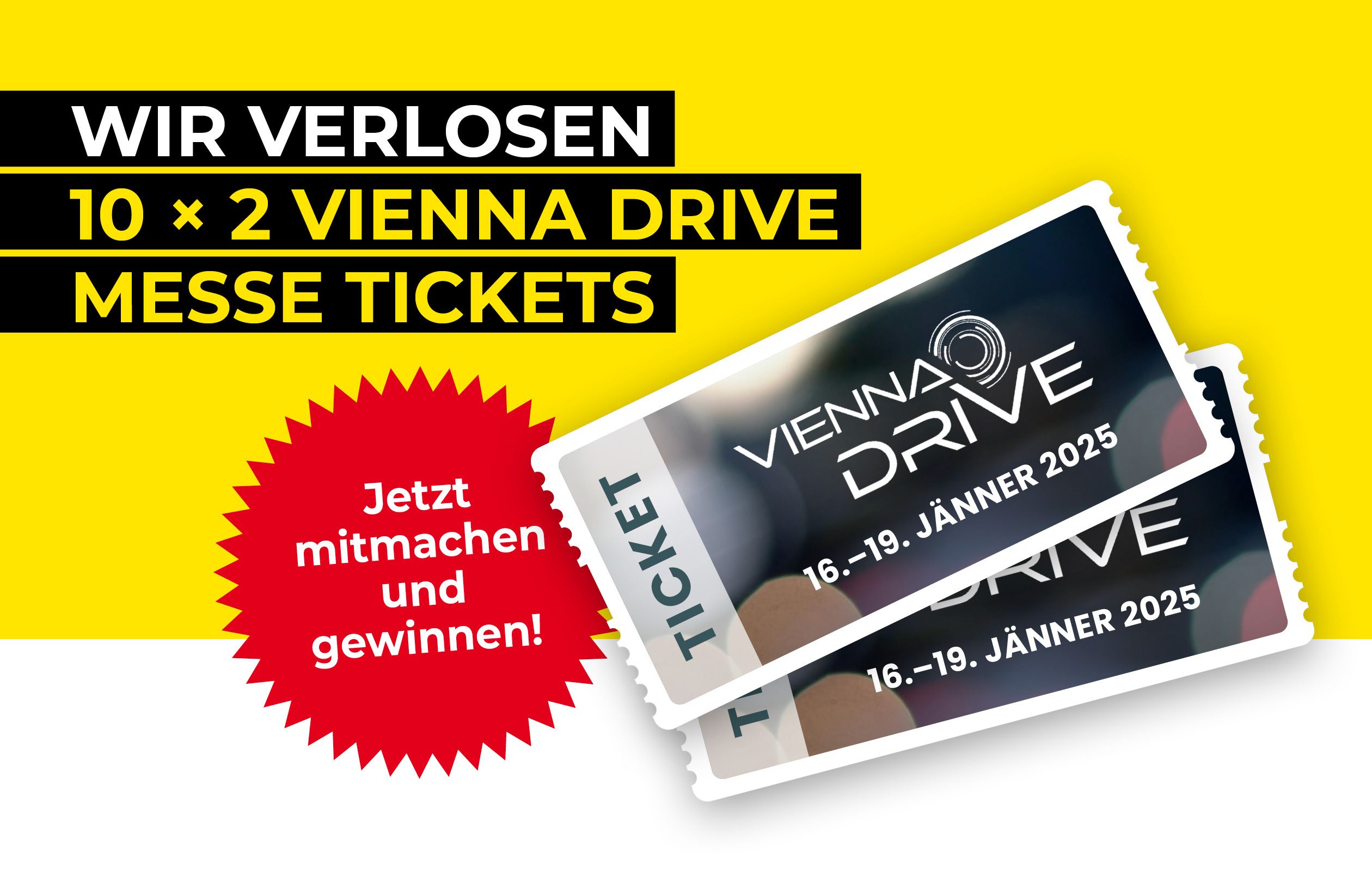 Werbebanner für KFZ-Service Gewinnspiel.