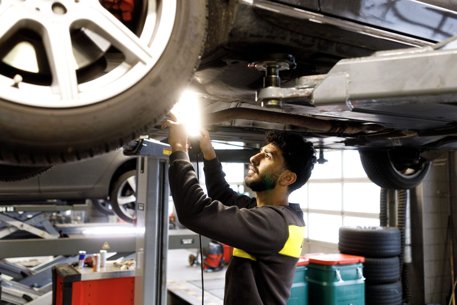 Lackreparatur am Auto