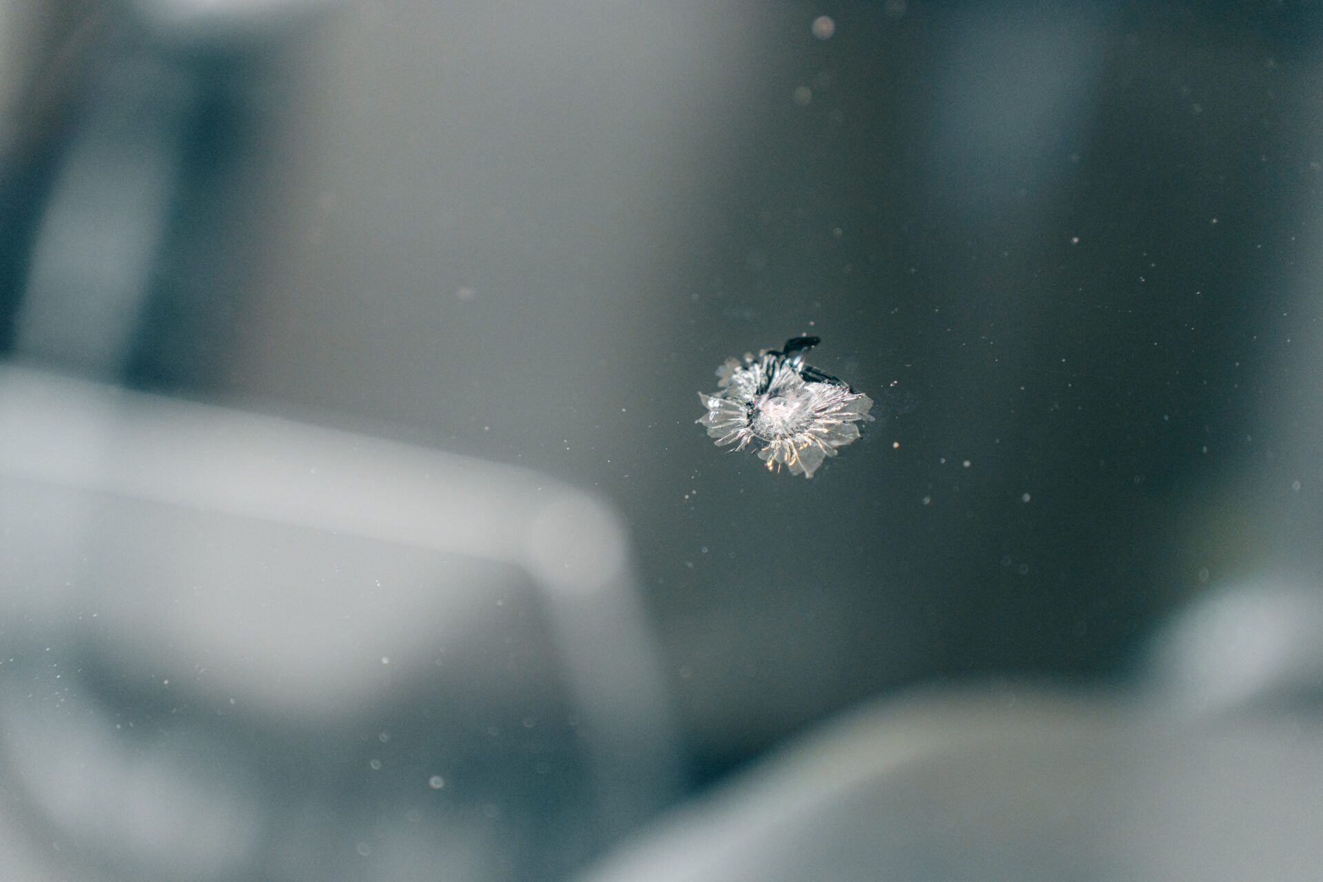 Steinschlag in der Windschutzscheibe